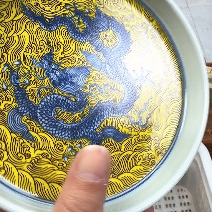 瓷片黄龙大壶乘景德镇