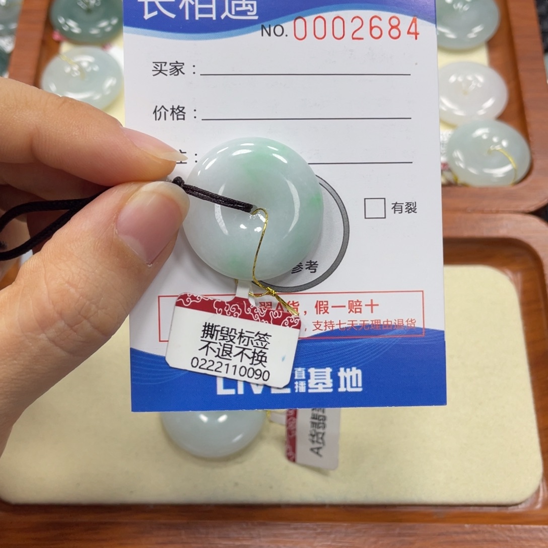 翡翠颈饰未镶嵌翡翠吊坠x 2684