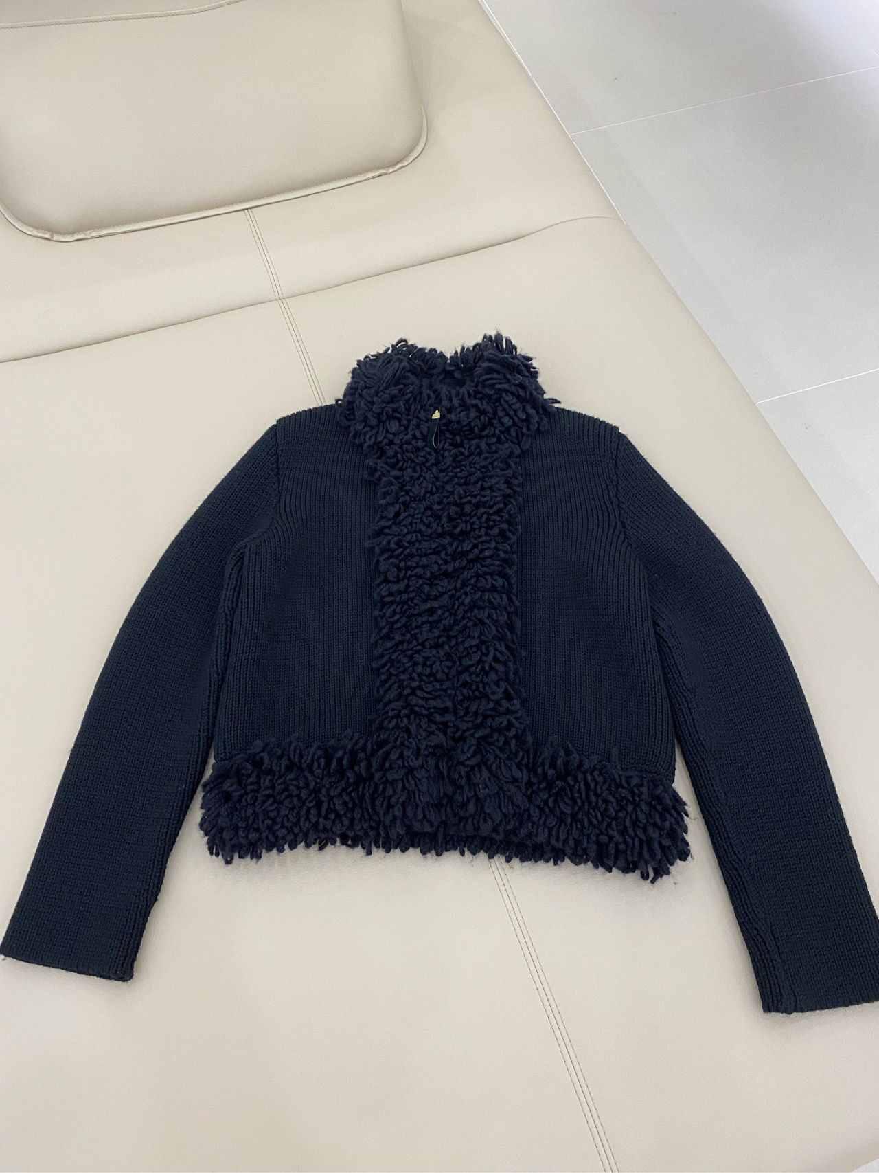 全新未使用 DIOR/迪奥 23新款 开衫毛衣 黑色 36码 