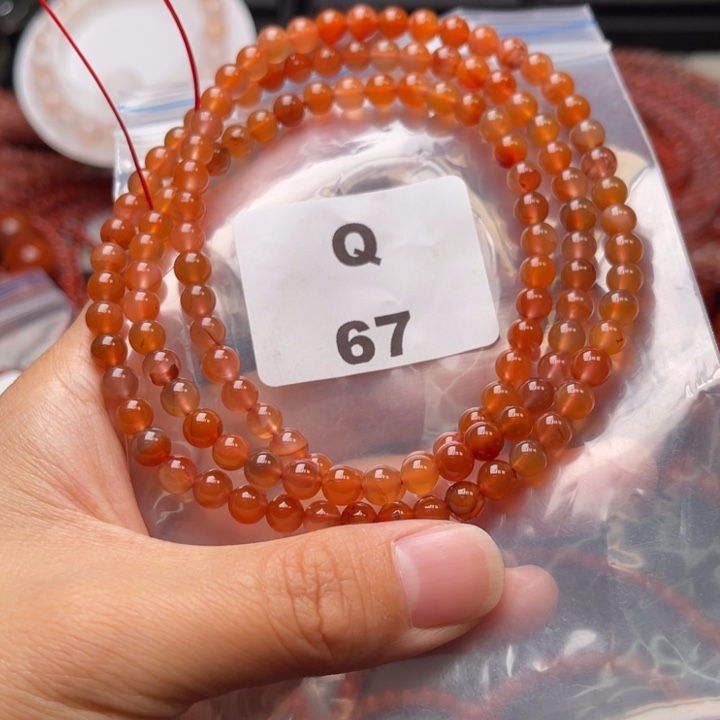 南红玛瑙未镶嵌多样性发货默认微瑕称重5mm