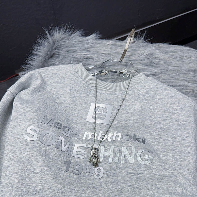 MBTHOKI【圆领新美式99版男女同款】卫衣圆领重磅加绒加厚休闲冬季