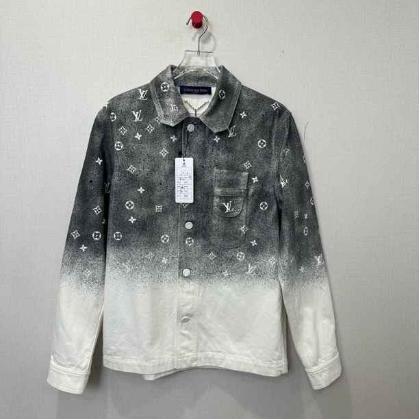 99新 LouisVuitton/路易威登 灰色星空衬衫外套/尺码XS/编号20266