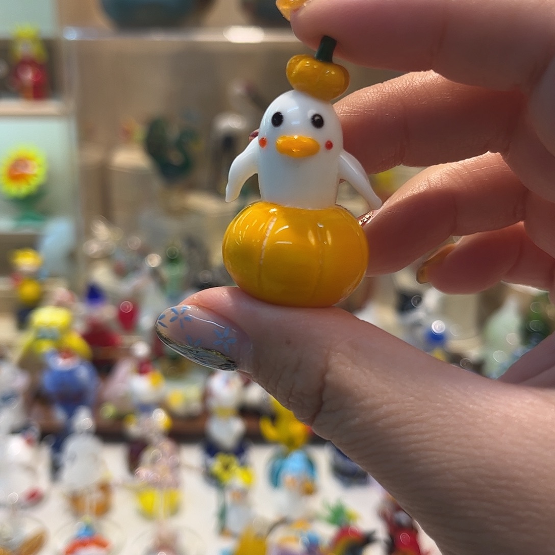 手工艺品琉璃南瓜鸭
