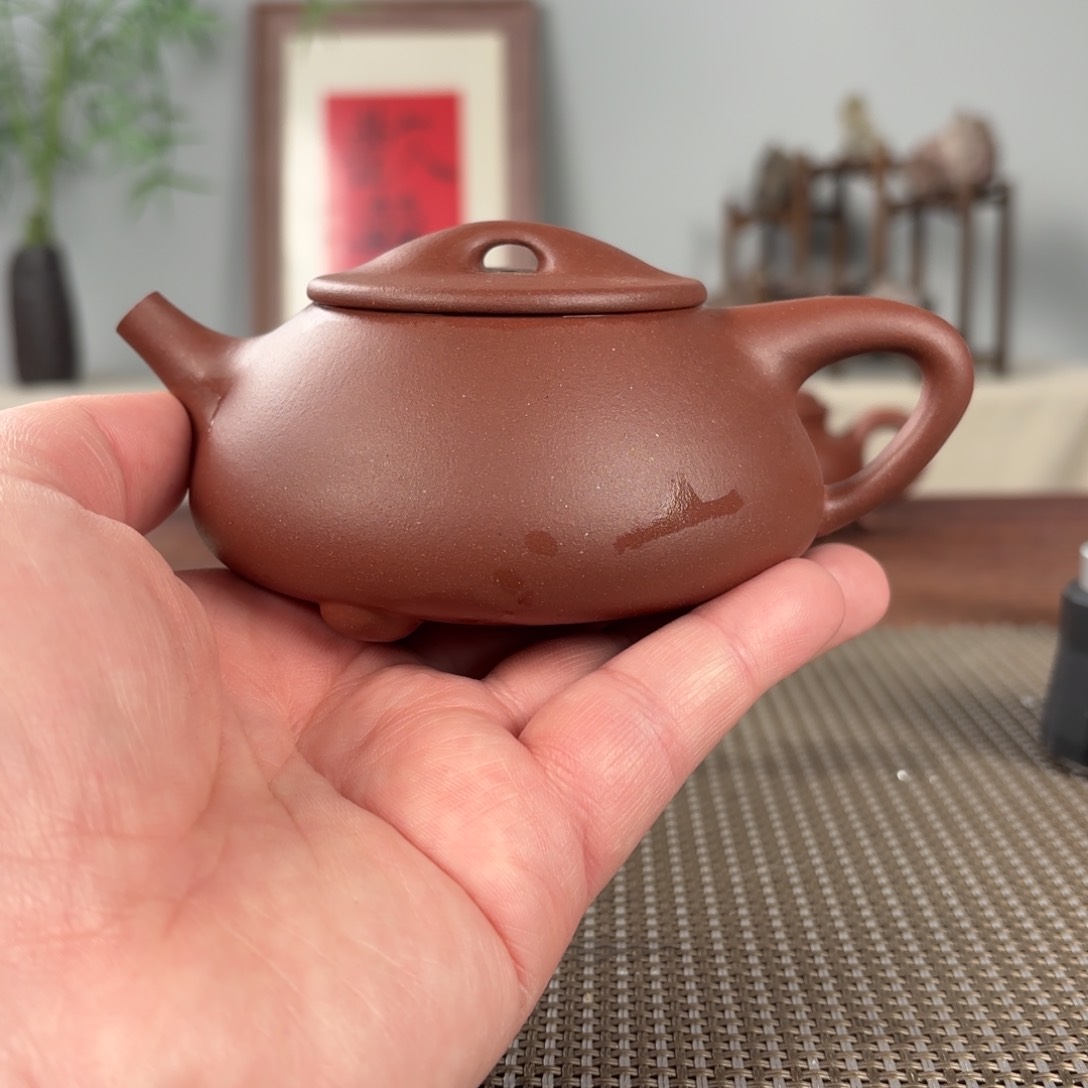 紫砂茶壶阿**卡微瑕黄龙山原矿紫砂壶