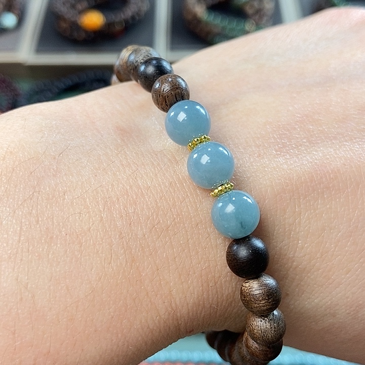 沉香手串0.6白棋沉香手串