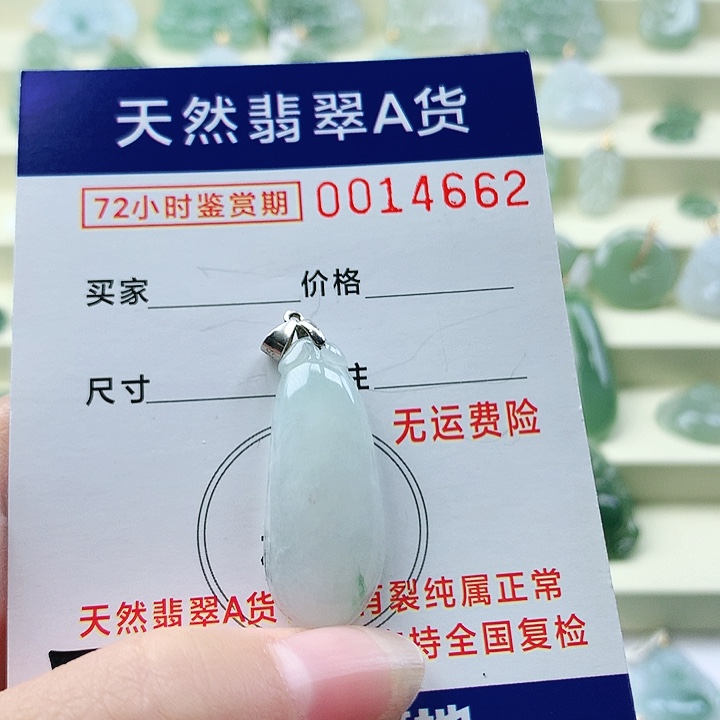 颈饰未镶嵌翡翠吊