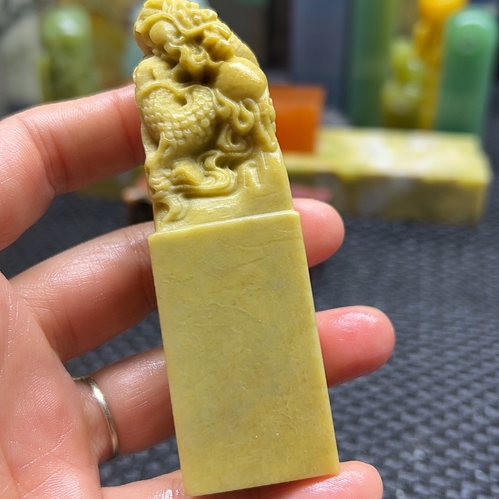 天***哥青田石印章石印章石