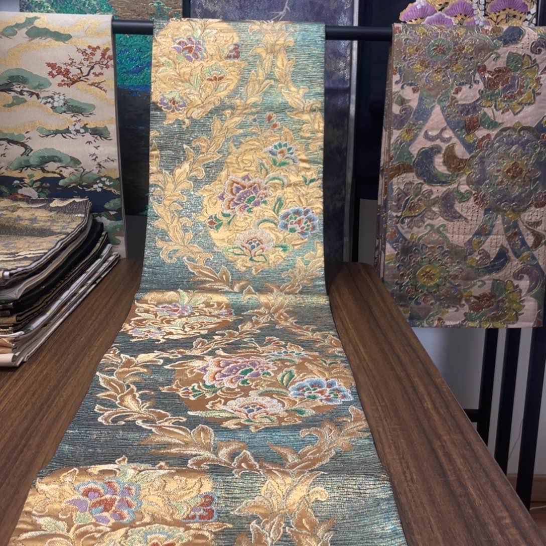 织绣7 唐锦西阵织桌旗茶旗