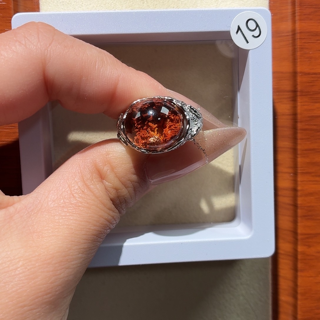 ****子水晶银S925镶嵌戒指