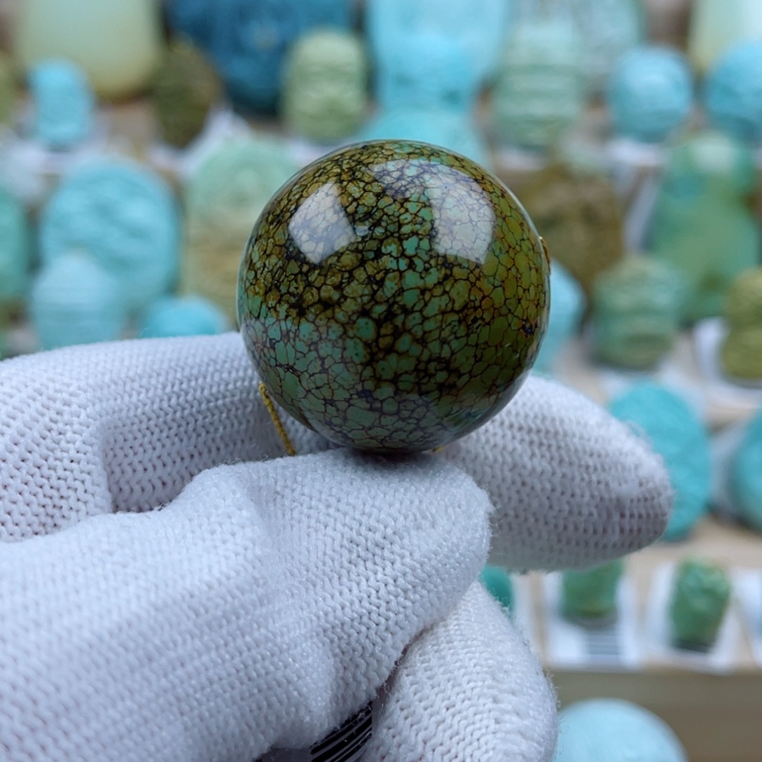 绿松石未镶嵌珠宝奇石28mm