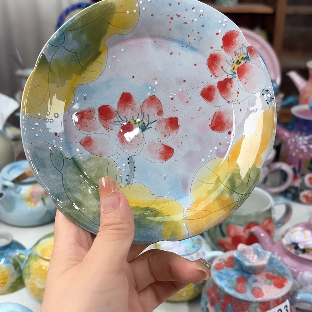 景德镇手绘高温釉下彩陶瓷茶具