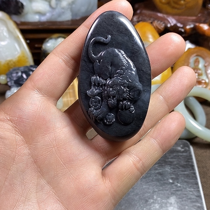 和田玉未镶嵌挂件