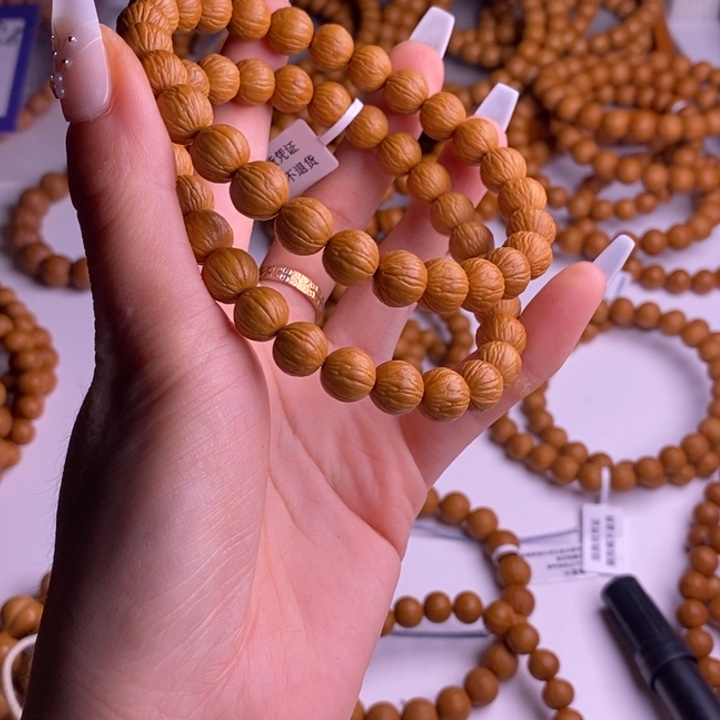 猴头核桃手串小凤羽