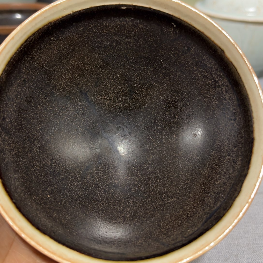 晟***玩陶摆件茶洋窑白腹轮盏