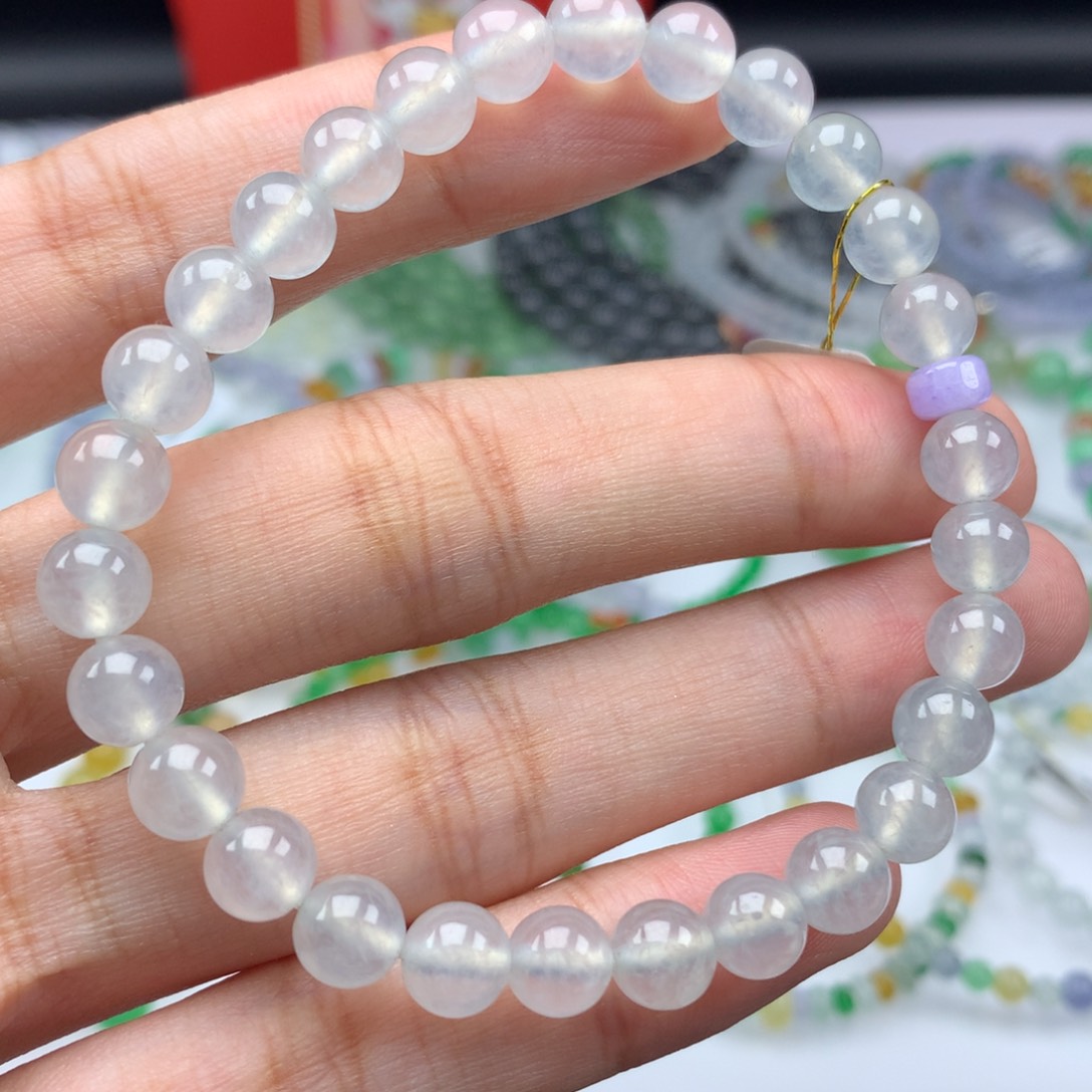 翡翠手链未镶嵌卡