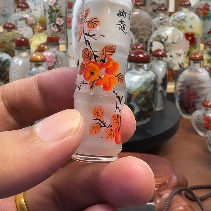 鼻烟壶内画手工绘制