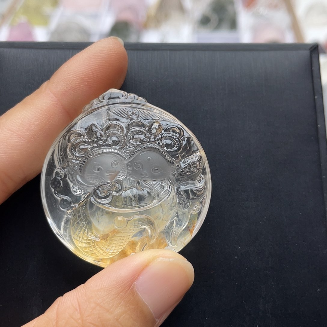 未镶嵌吊坠(不含链)水晶哞****屋