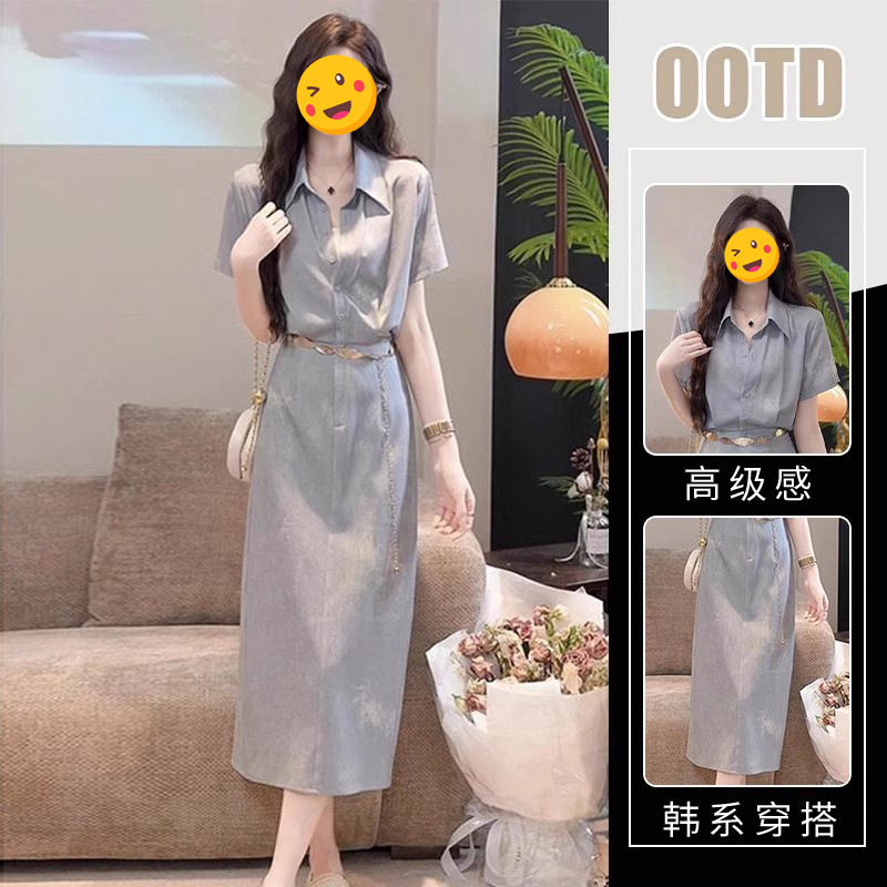 2025夏季可盐可甜闺蜜连衣裙时髦设计感收腰显瘦洋气长款气质裙潮