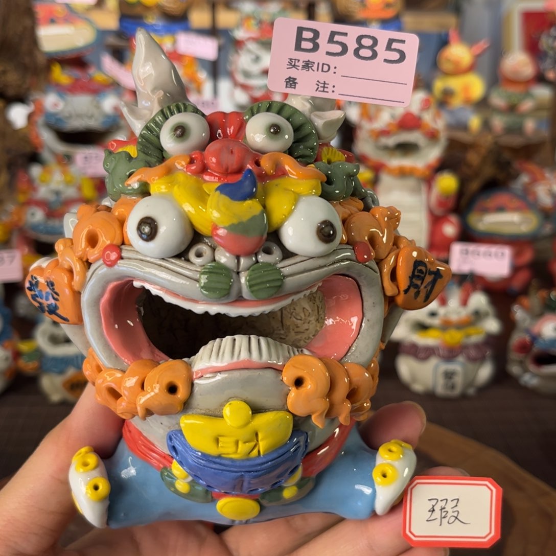 泥塑纯手工茶宠摆件