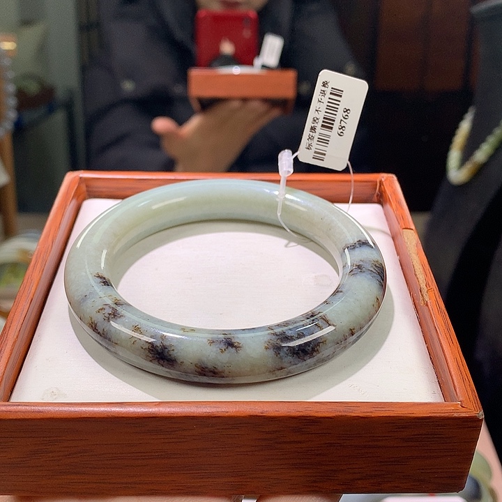 和田玉手镯未镶嵌56/57