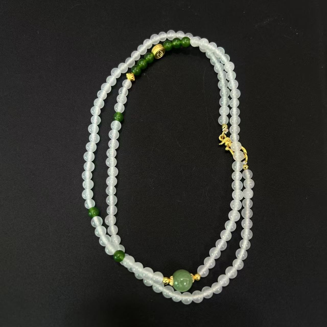 和田白玉项链4m（多样性发一件）