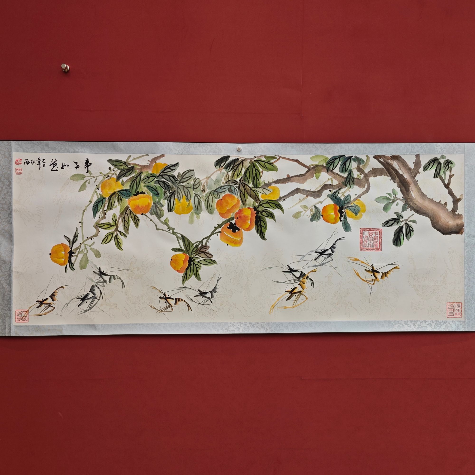 石联海作品 事事如意  小六尺横幅