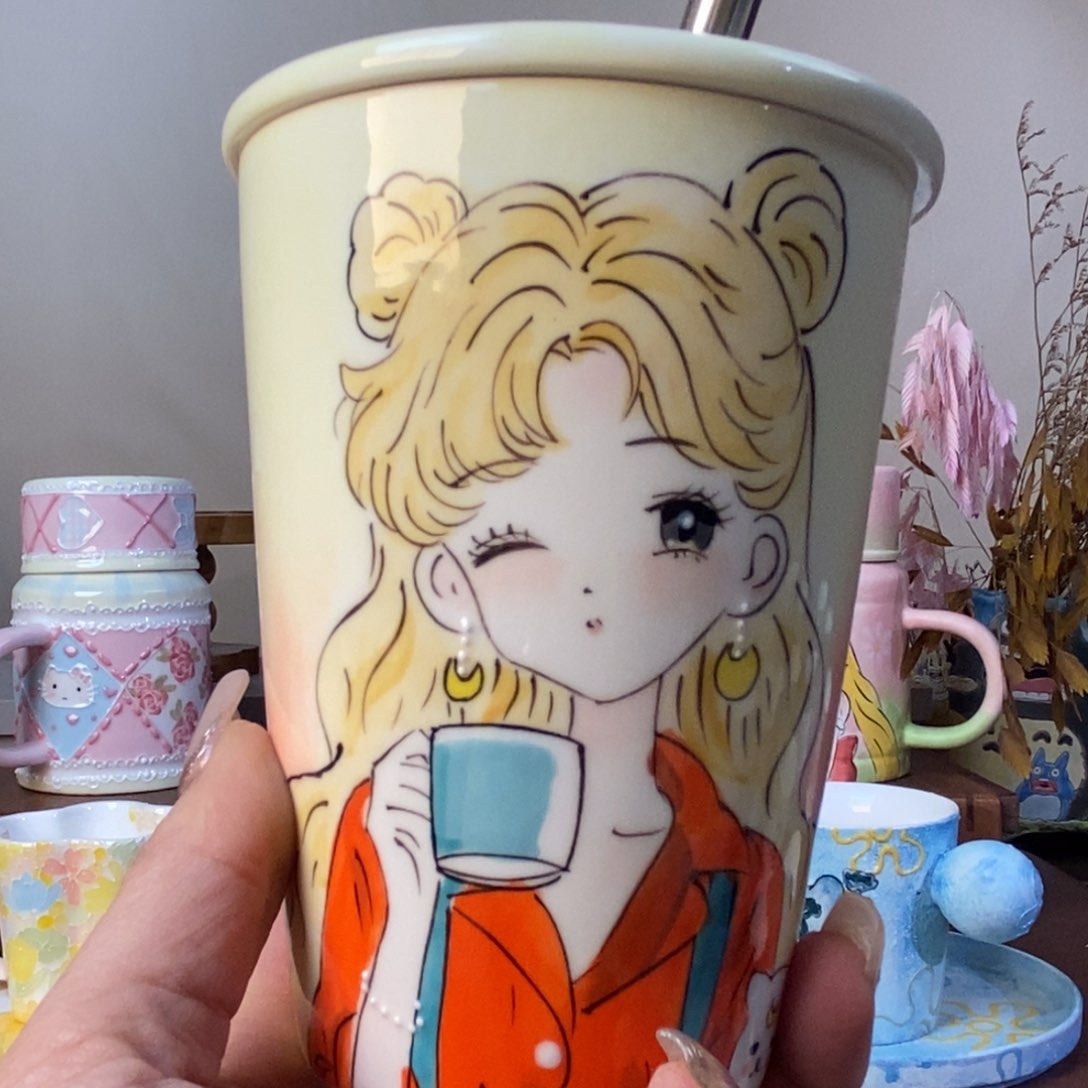 杯景德镇手绘水杯