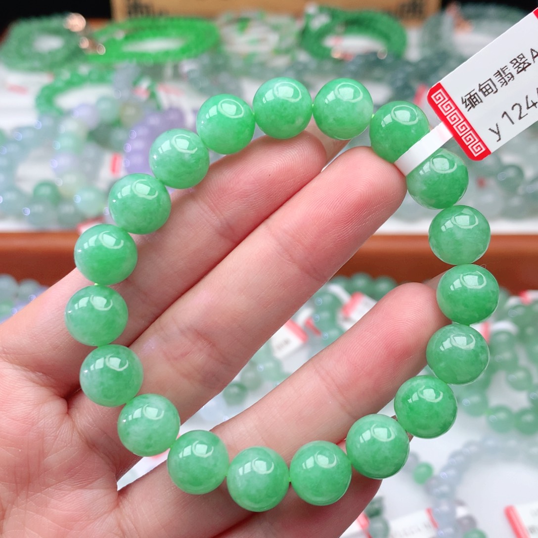 翡翠手链未镶嵌翡翠10mm