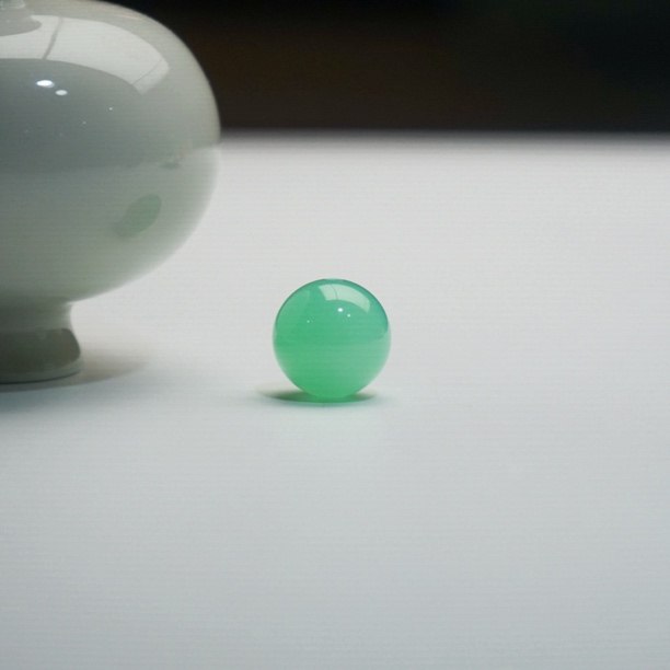 【澜珏珠宝】缅绿珠子16.9mm大尺寸珍藏版稀有圆珠单珠散珠6.3g