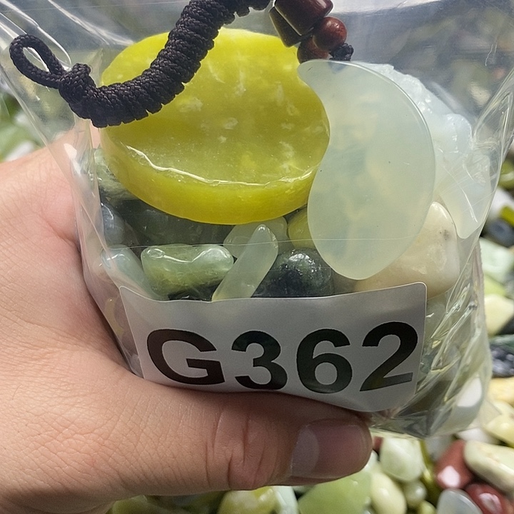 岫玉鱼缸石未镶嵌