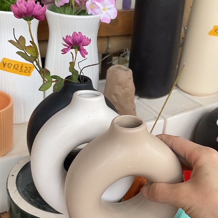 陶盆有孔 瑕疵针孔漏釉介意勿拍口 3高15