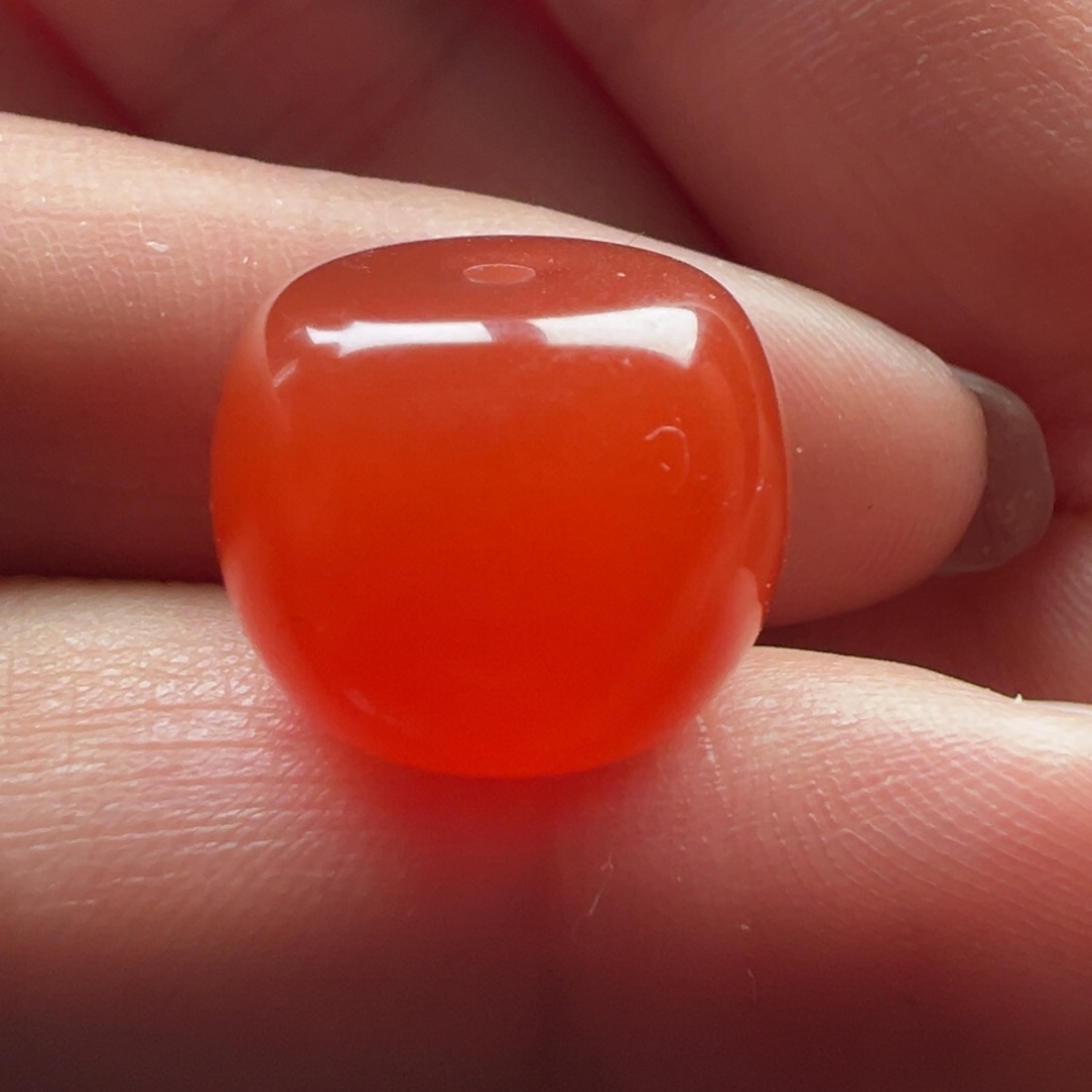 南红玛瑙直切15.2，12.1未镶嵌