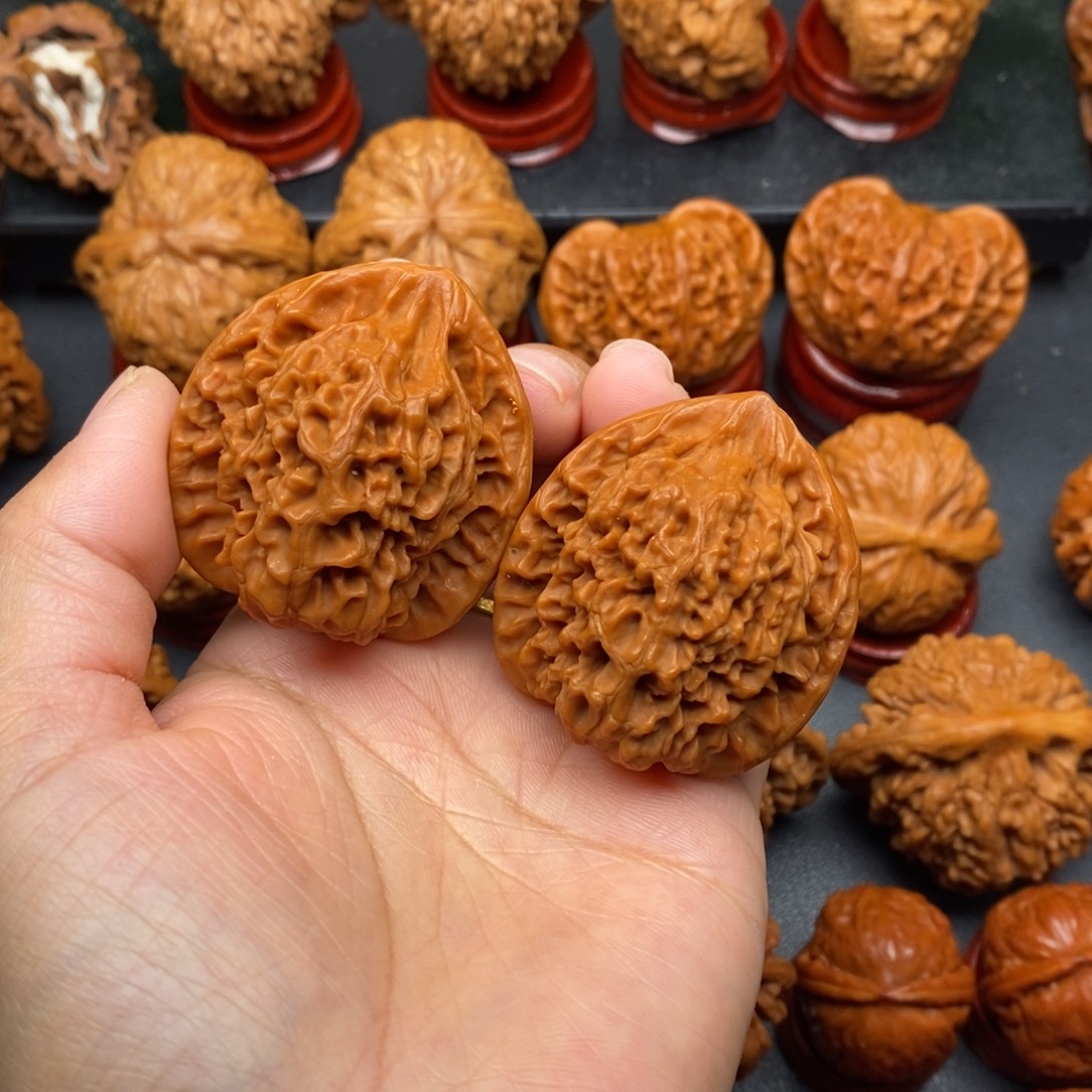 文玩核桃把件41官帽