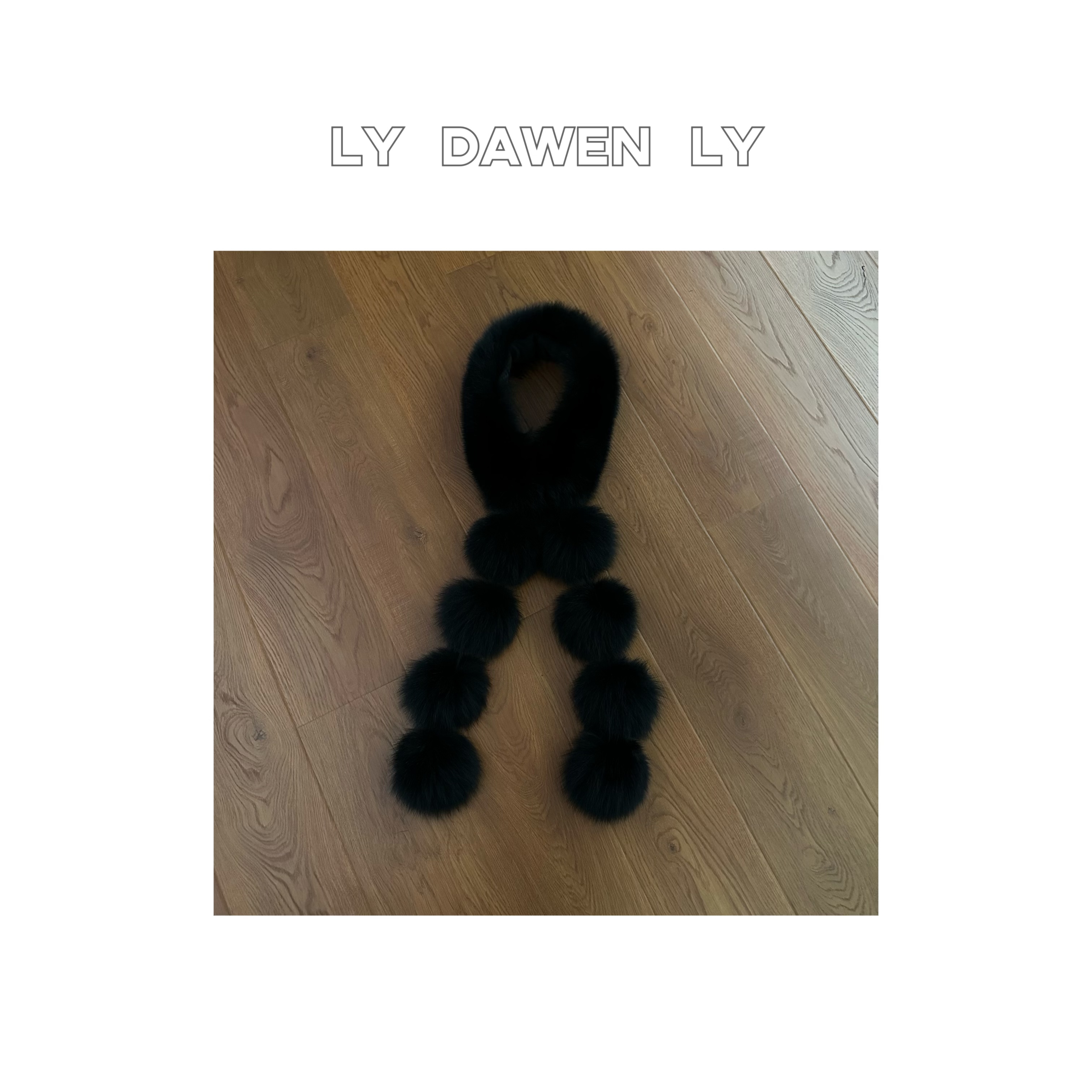 DAWEN  | 泡芙塔 时髦高级灵动氛围感狐狸毛球围脖 W132#