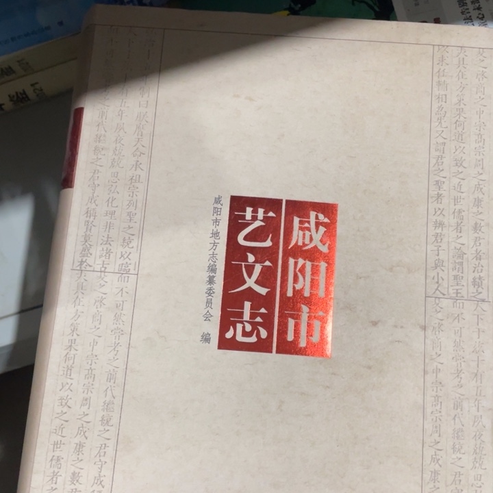 咸阳市艺文志精装书籍