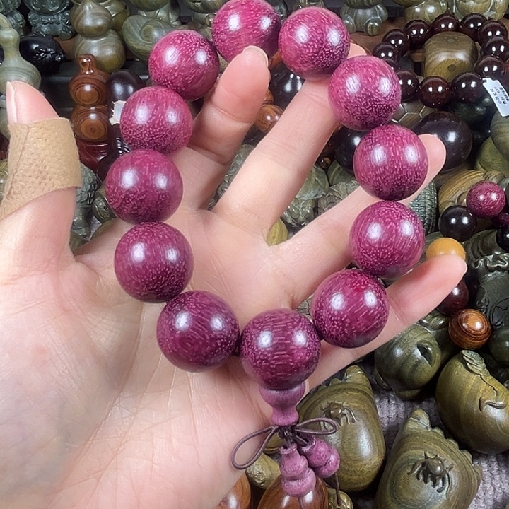 P***5木紫罗兰手串2.0三通