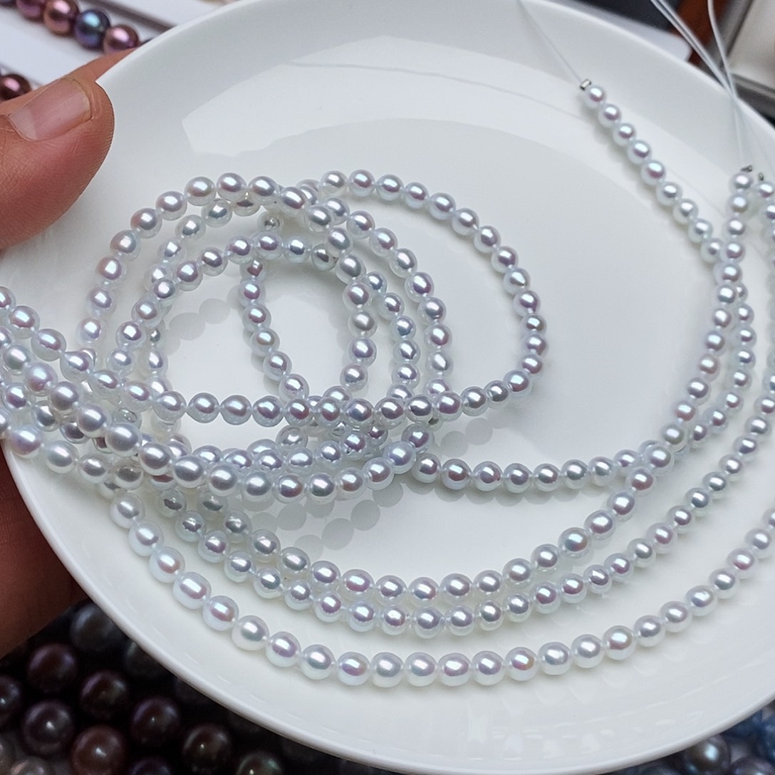 银S925镶嵌淡水珍珠颈饰