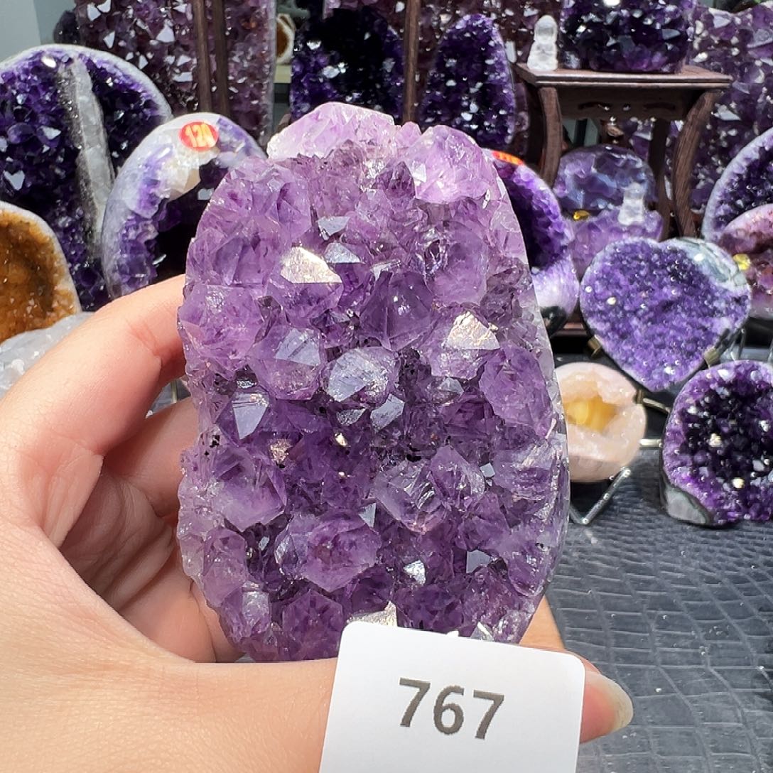 紫晶珠宝半成品未镶嵌