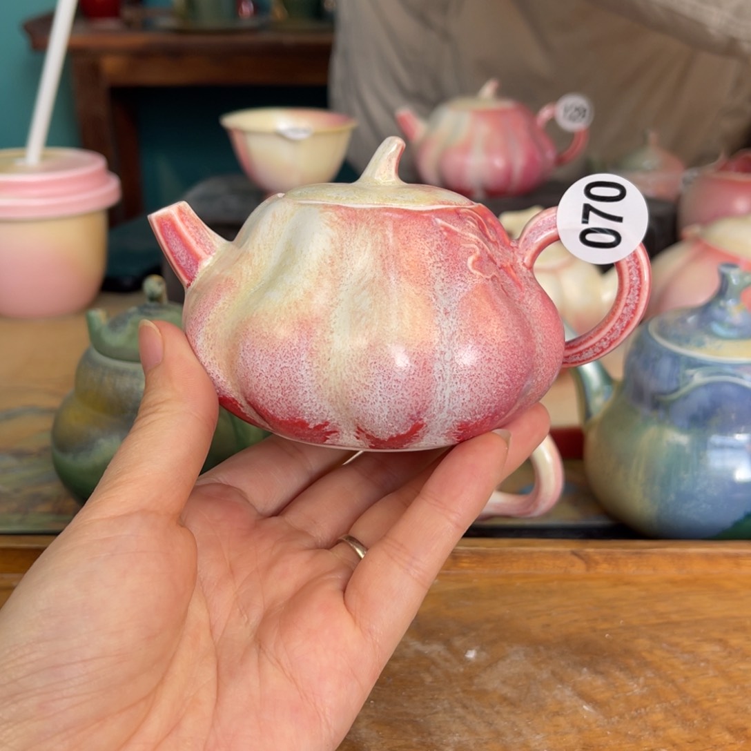 摆件素浅陶瓷手工手绘