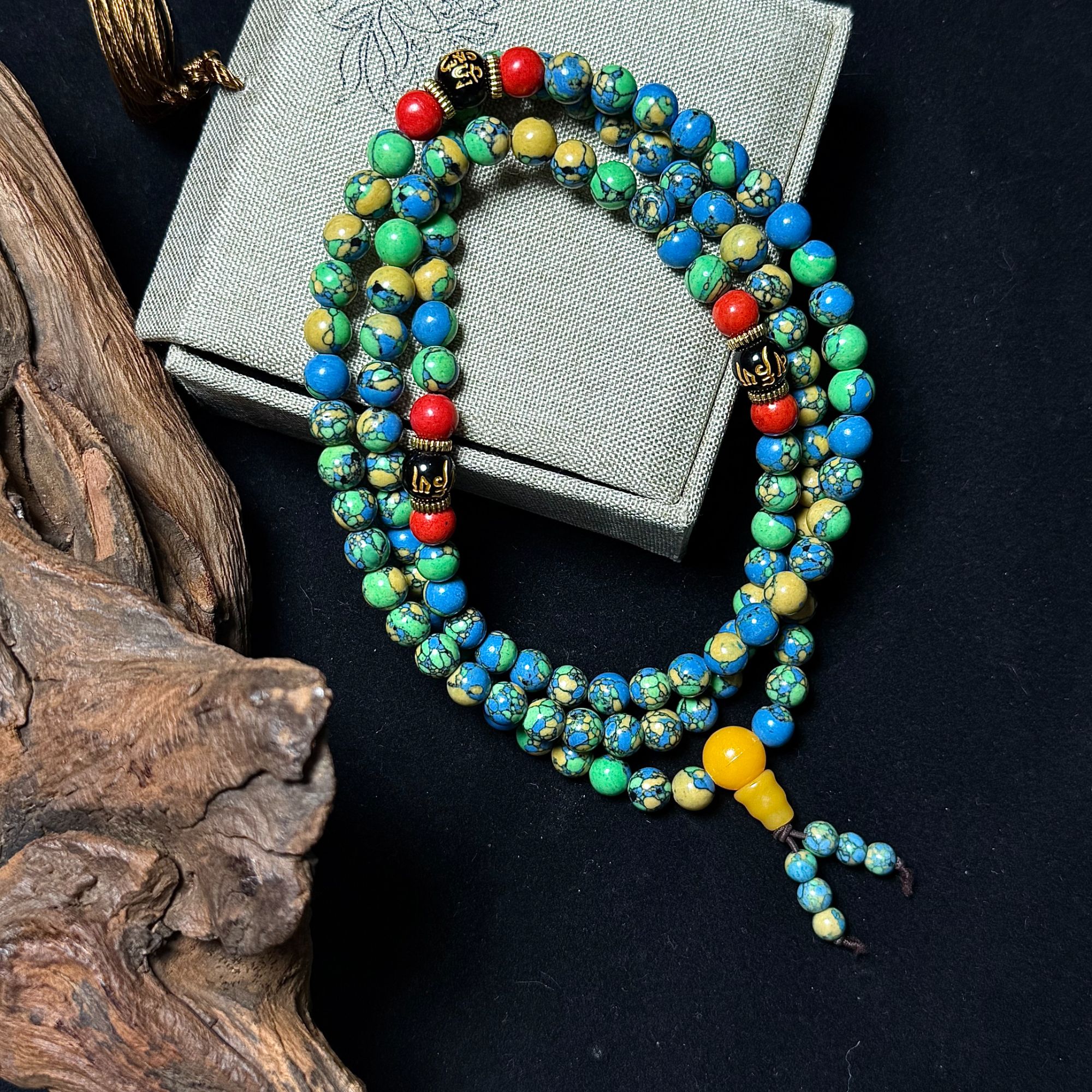 SC439唐三彩圆柱长串