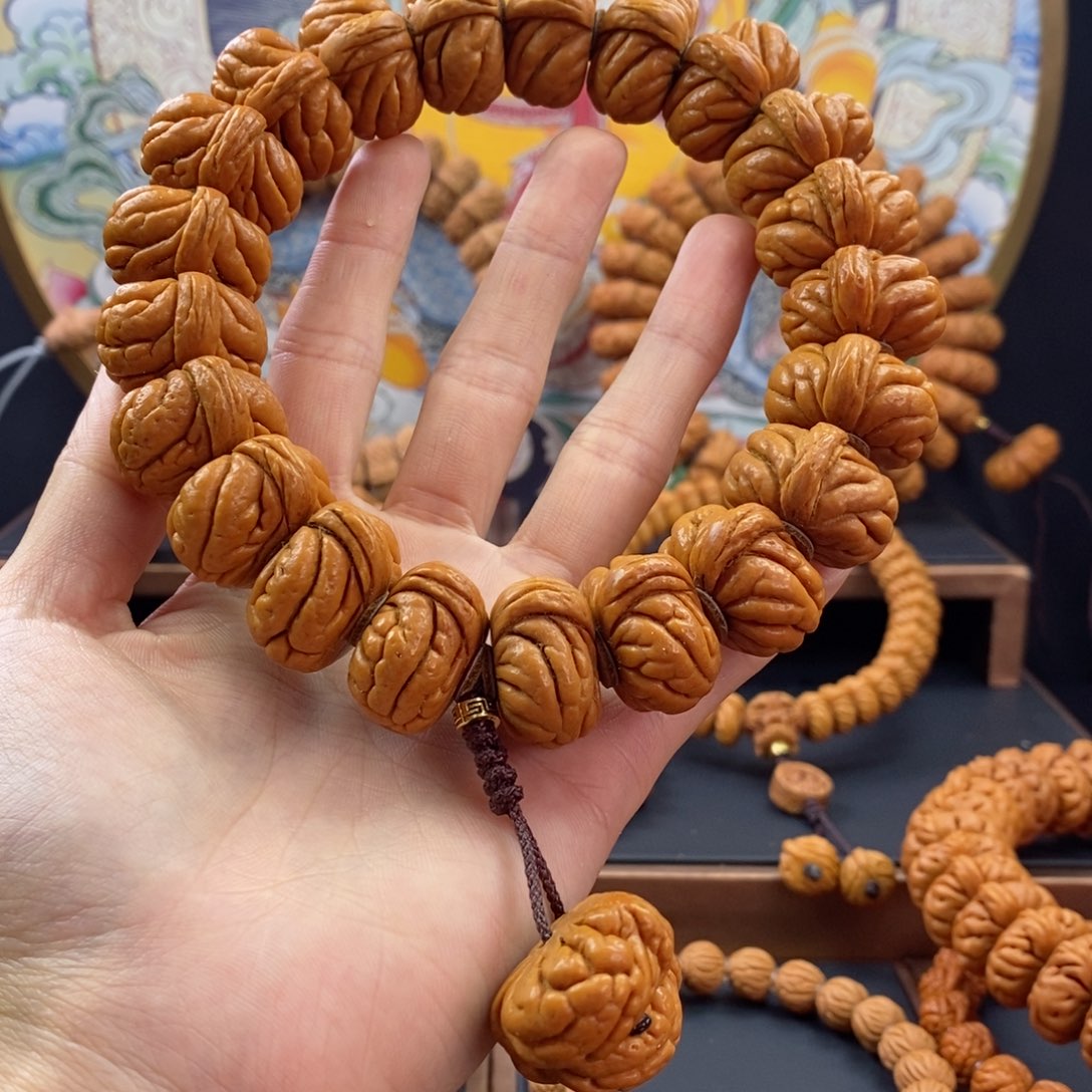 桃核手串龙纹桃核矮霸