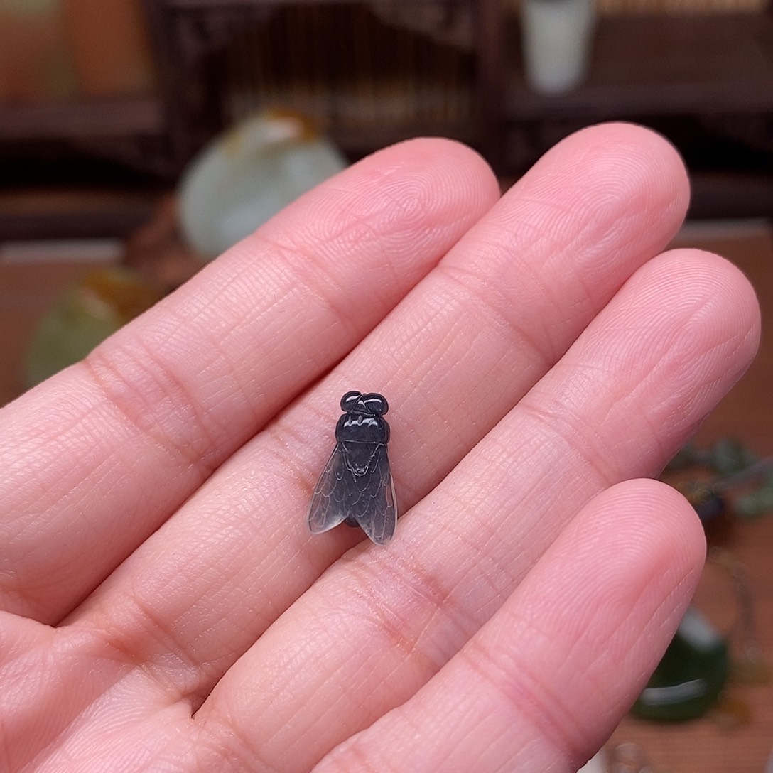 悟***缘蛇纹石玉未镶嵌挂件