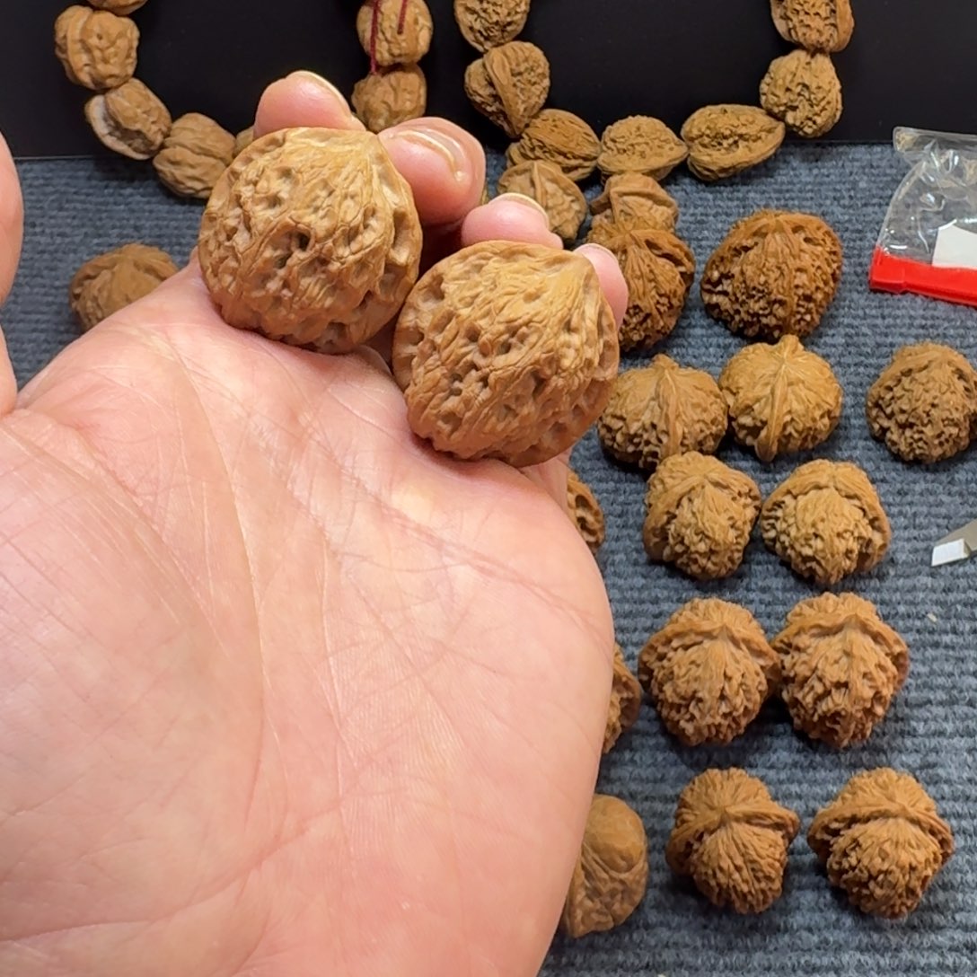 把件文玩核桃公子帽手捻34尺