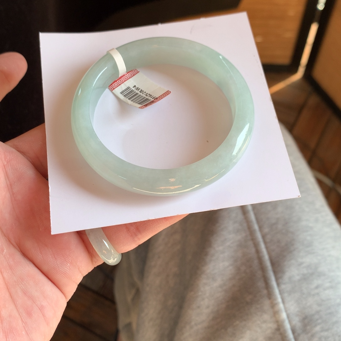 翡翠未镶嵌手镯43号55