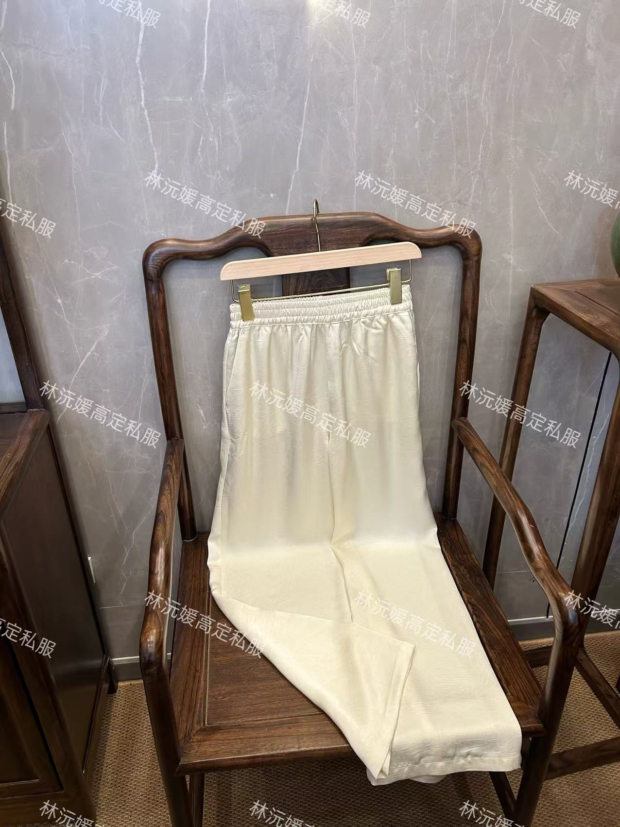 【沅媛】新中式气质国风女装早春百搭直筒休闲时尚女士阔腿裤