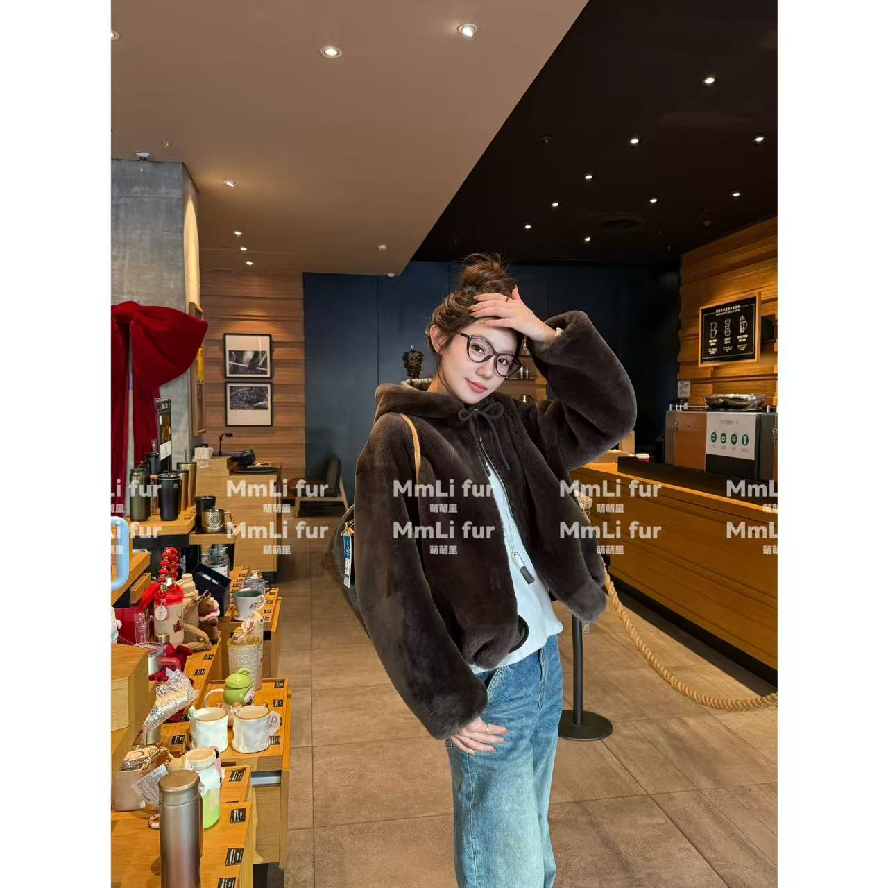 【萌萌里】MMLi CLOTHES｜ 新款蓬松云朵皮毛一体外套 mm25080