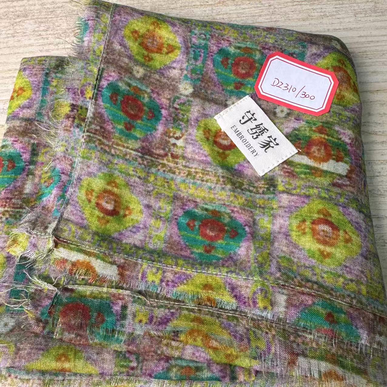 DZ310 42英支细纱亚麻方巾