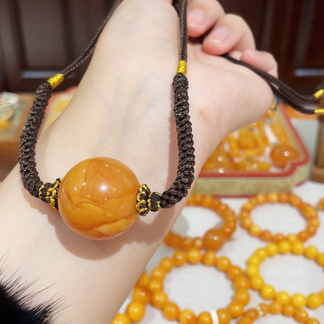 蜜蜡手链未镶嵌手串