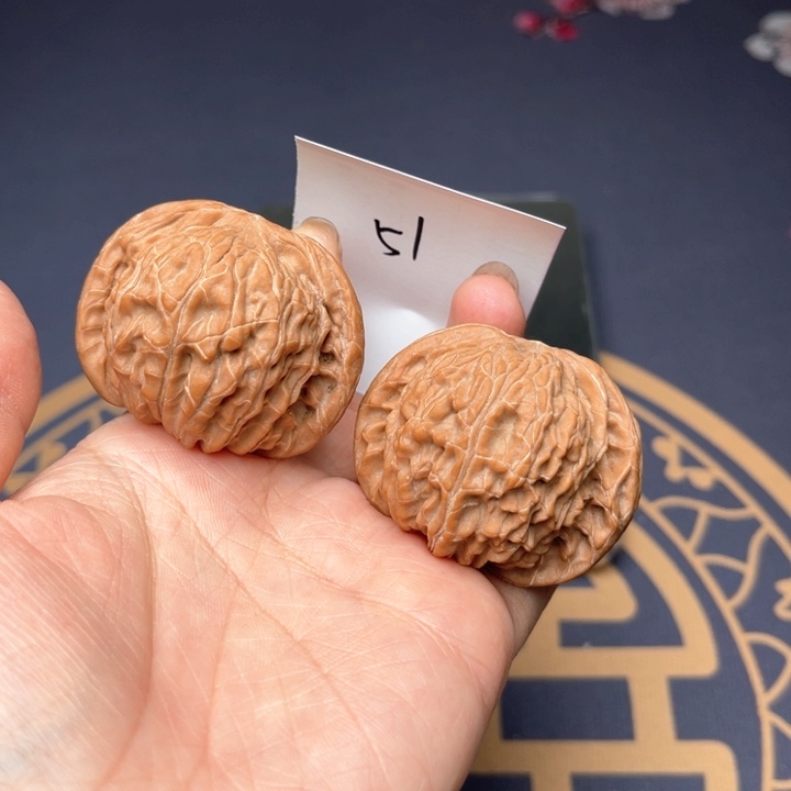 文玩核桃把件44磨盘