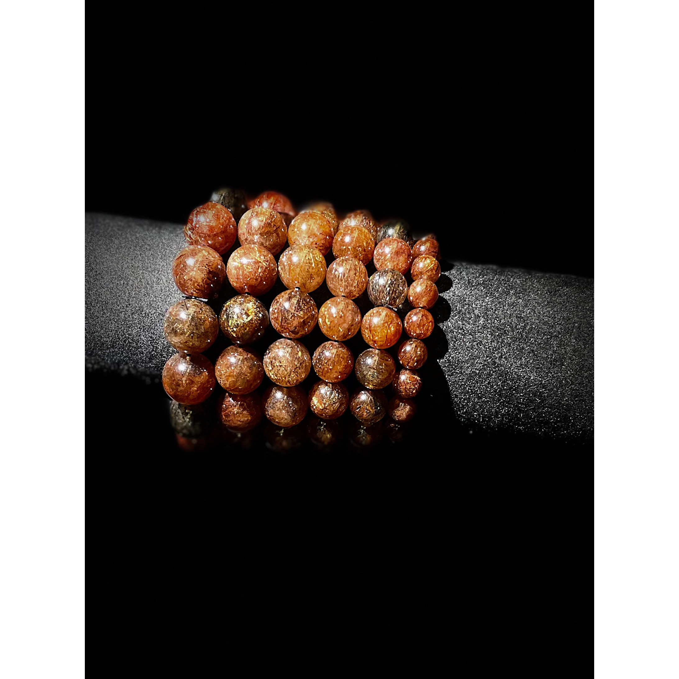 HJC6透体黑金超单圈水晶手串(多样性发其一)